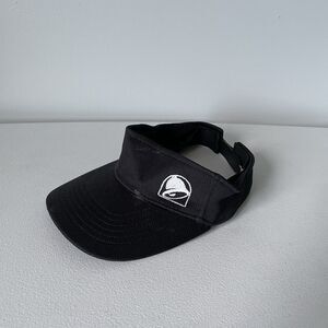 Taco Bell Employee Work Visor Hat Cap Black Unisex One Size